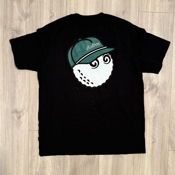 Malbon Golf Bermuda Baldwin Black Tee size: Medium - Picture 1 of 4